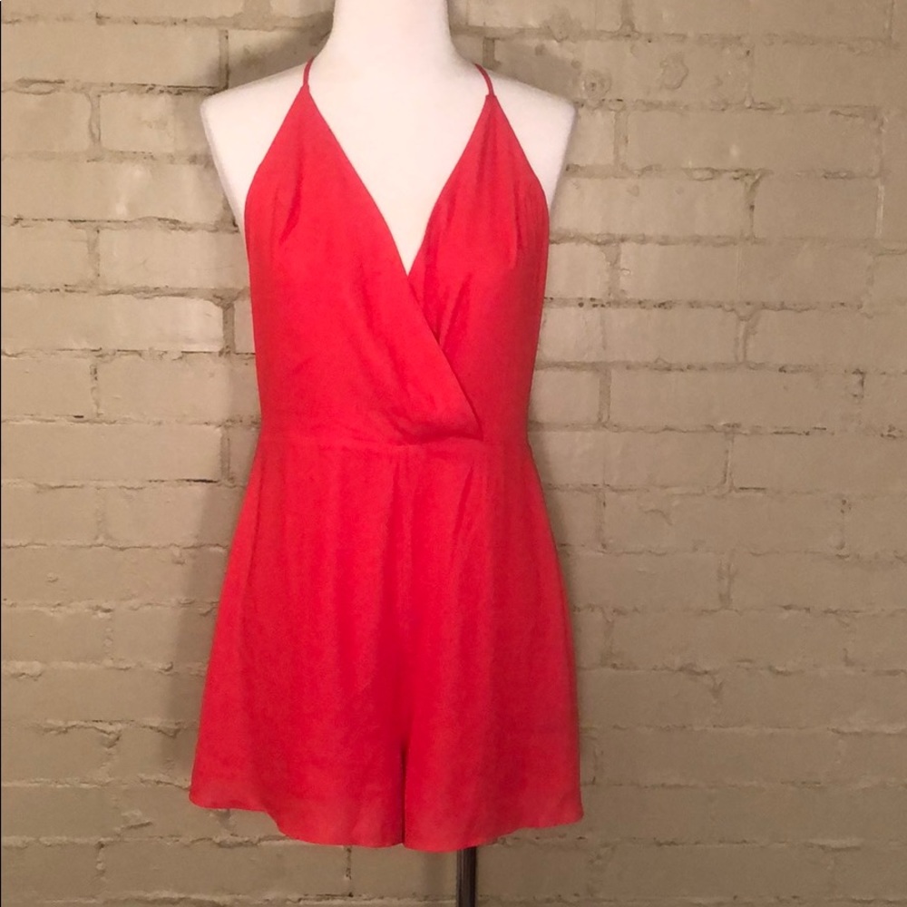 Lush Coral Romper: M